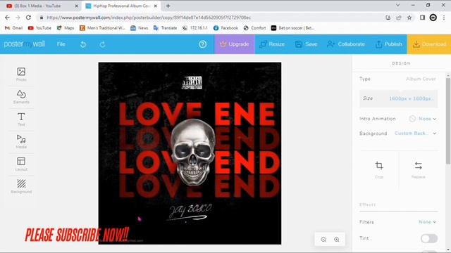 HOW TO MAKE MUSIC COVER ART  ONLINE FOR FREE | NO PHOTOSHOP