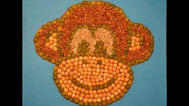 Поделки из крупы и семян для детей