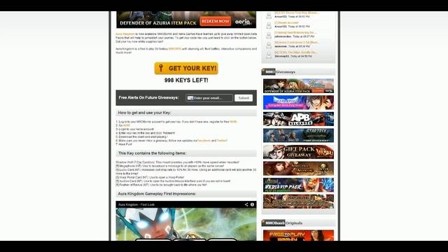Aura Kingdom - How to get free cash-shop items!? - Aura Kingdom Giveaway guide