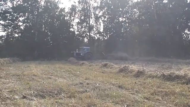 Крутим волок боковыми граблями.