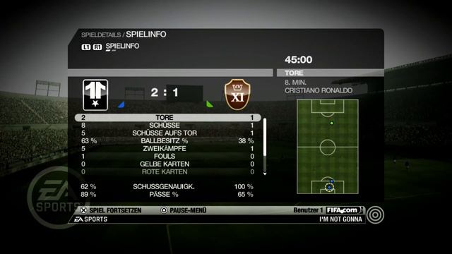 FIFA 09 (WORLD XI vs. CLASSIC XI) - PS3 [HD] Gameplay