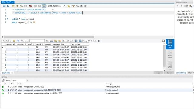 ☑ AVG en MySQL WORKBENCH | AVG en MySQL | Hacer MEDIA ARITMETICA en MySQL | FUNCIÓN AVG ☑