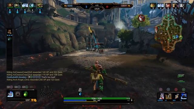 Smite (Conquest Sun Wukong solo) destroying Erlang shen xD