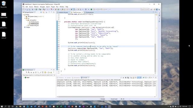 Java ArrayList Remove And Sort
