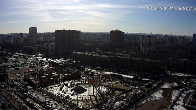 Москва Площадь Славы вэб камера.