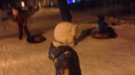 Зимние покатушки. Как скатиться с горы пингвинчиком