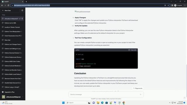 Updating Python Interpreter in Pycharm What does it mean