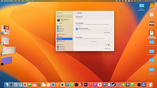 Using Ventura Focus Filters with Safari Tab Groups on the Mac Mini M1