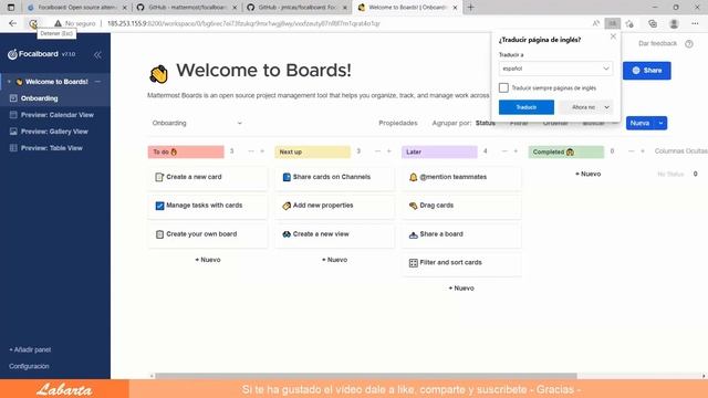 Cómo instalar Focalboard usando Docker compose