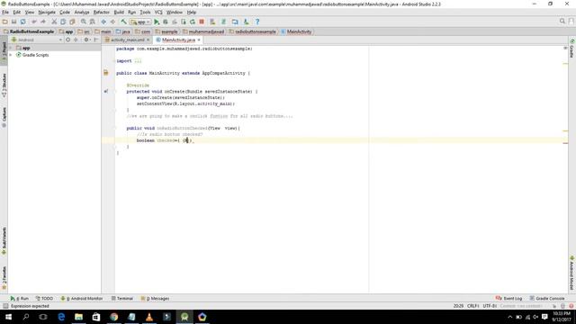 How to use Radio Button & Radio Group