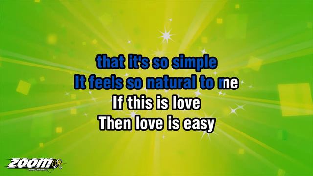 McFly - Love Is Easy - Karaoke Version from Zoom Karaoke