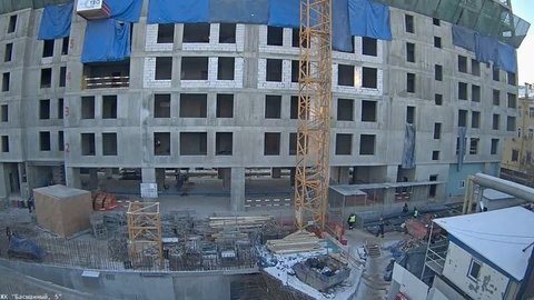 Таймлапс Басманный 5. 20 декабря 2016. Камера 2