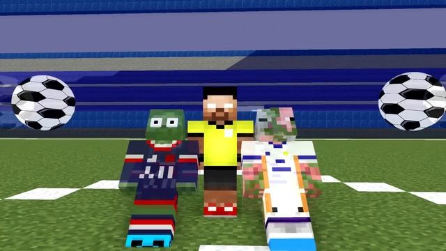 Monster School: FINAL Champions League 2022 FootBall Challenge - Minecraft [Liverpool - Real Madrid