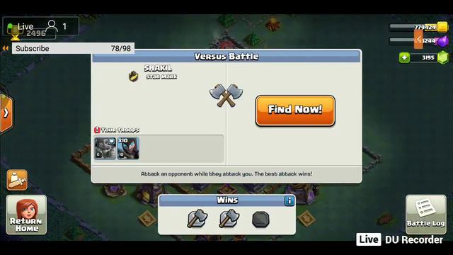 🔴LIVE STREAM CLASH OF CLANS LOOT ATTACK