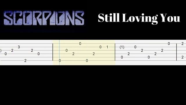 Scorpions - Still Loving You - Fingerstyle Guitar Tab