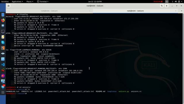 Hacking windows 10 Power shell using Unicorn