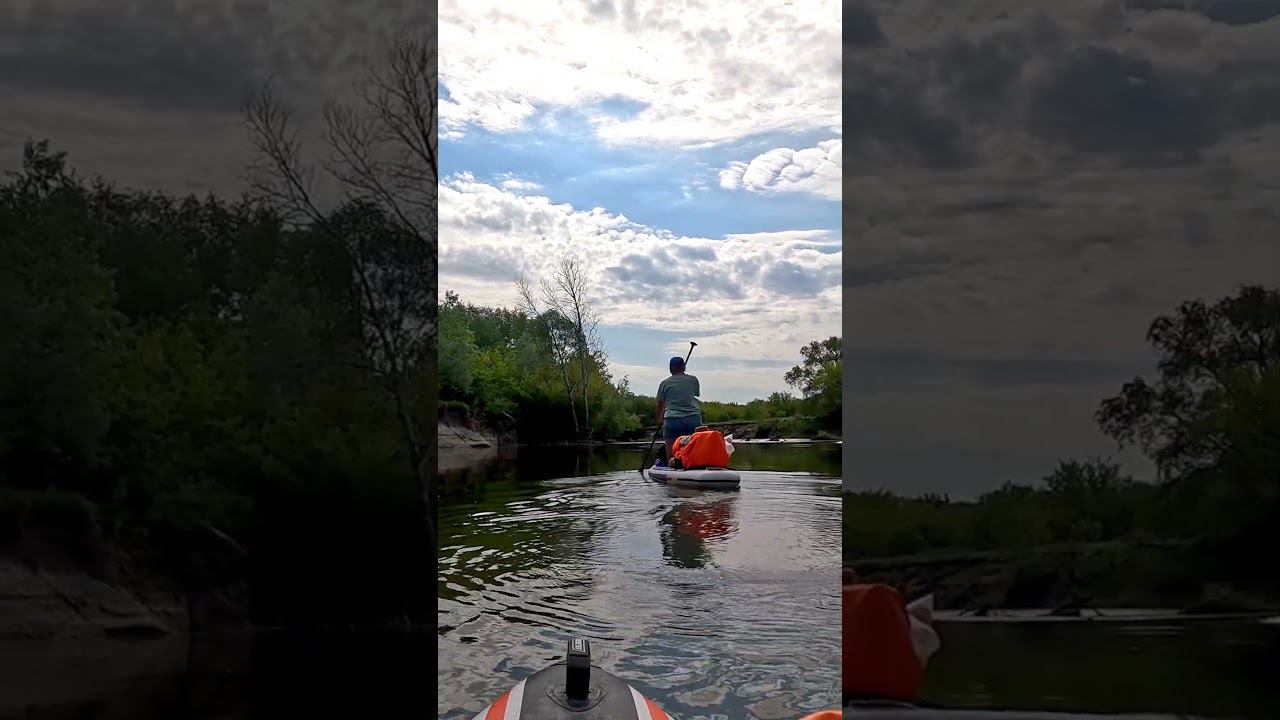 195 км на сапборде по реке Ворона #сапборд #sup #водный_поход #сапсерфинг #сап