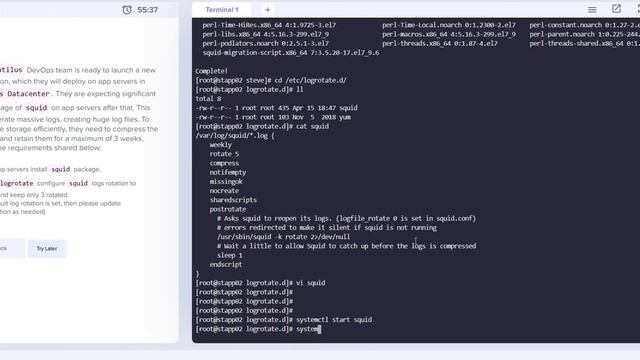 Linux LogRotate - KodeKloud