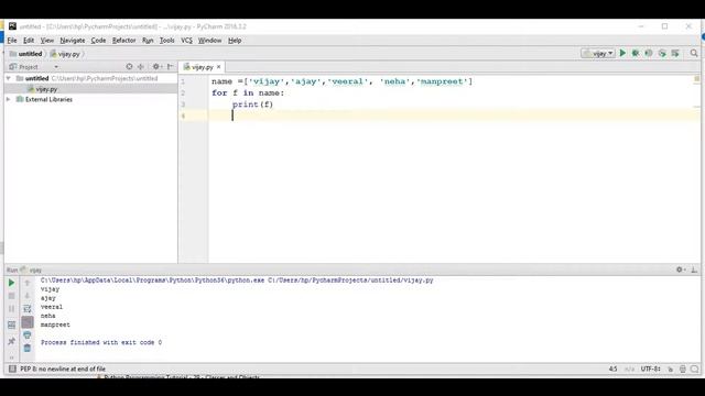 Python Tutorial #7 For loop (हिन्दी)