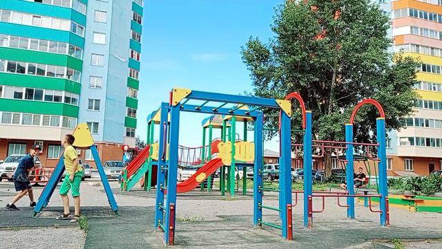 Играем в слепого на площадке. ЧАСТЬ 3