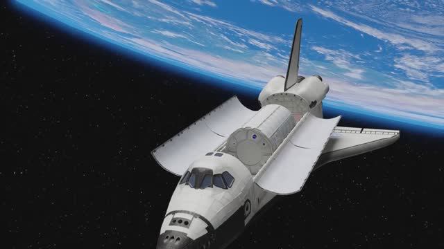 Как работает космический корабль (Шатал) 3D анимация