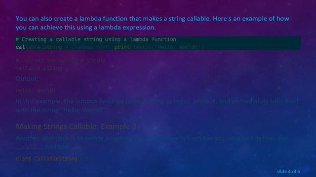 Making Strings Callable in Python: A Guide