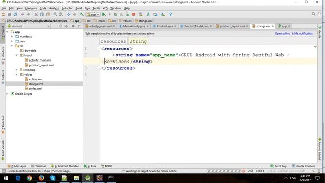 Android CRUD with Spring Restful Web Services, Hibernate and MySQL - Part 2