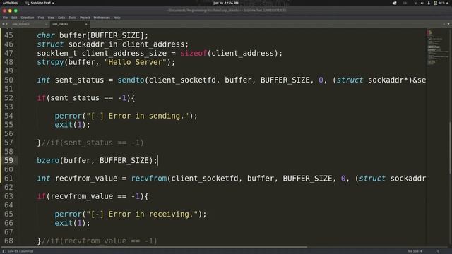 #05 Socket Programming in C: Creating a UDP Client