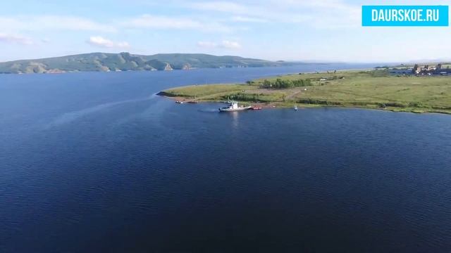 Полет над акваторией Красноярского моря в Новоселовском районе