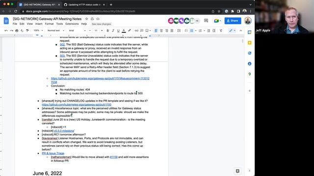 SIG Network Gateway API Bi-Weekly Meeting for 20220613
