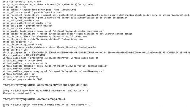 Postfix-PostfixAdmin-Dovecot: Set up for multiple Domains