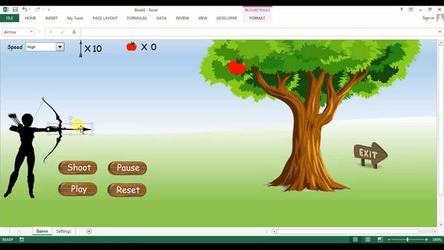 Excel Gamification: Bow And Arrow Game (Part-2)