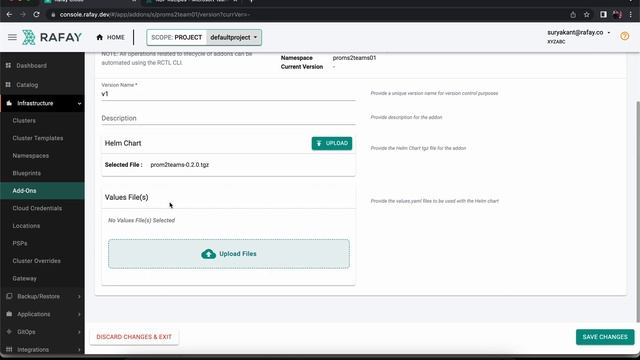 Send Alerts to Microsoft Teams from Rafay managed Clusters