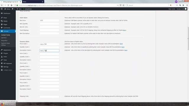 Contact Form 7 PayPal  Stripe Pro Demo