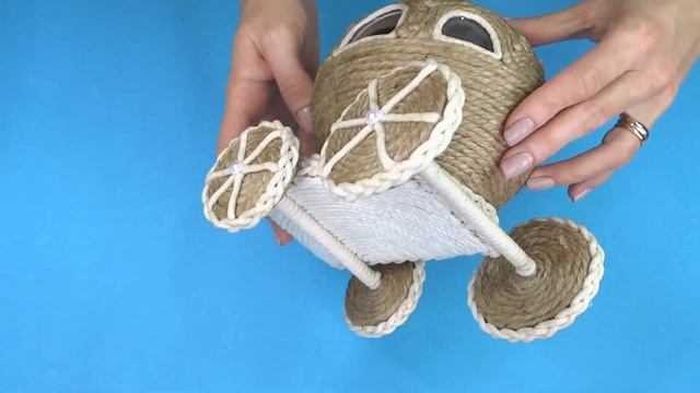 МНОГО поделок ИЗ ДЖУТА своими руками / 4 Jute craft ideas