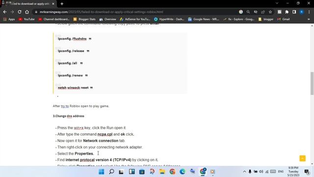 Fix failed to download or apply critical settings roblox