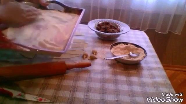 Manti yapimi.Düşbərə hazırlanması. Bakı mətbəxi. Дюшбара. Манты