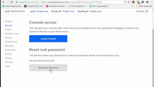 Creating a cloud server on DigitalOcean -2