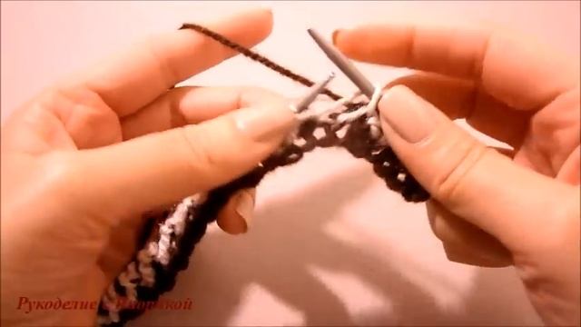 Узор  "Соты"  двумя цветами