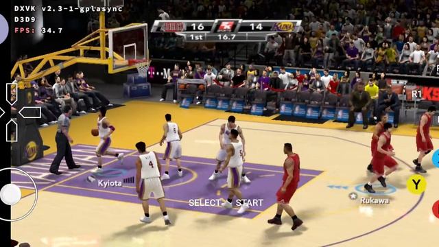 NBA 2k9 Slamdunk Mods Playable 30 To 40 FPS Med High Set Winlator Stable Without SC 8664Bit Pc Game