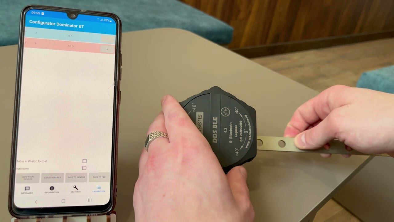 How to configure  the Eurosens DDS BT wireless axle load sensor.