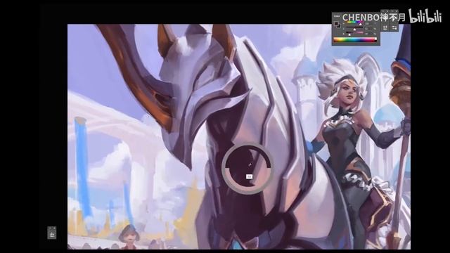 Digital Painting  Battle Queen Rell Splash -  Bo Chen