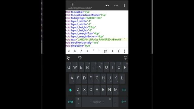 TUTORIAL MENAMBAHKAN TEXT BERJALAN DI PERFORMA GOJEK DRIVER