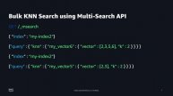 Empowering Search: OpenSearch and Bulk Vector Search - Demo | Amazon Web Services