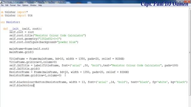 How to Create a Resistor Colour Code Calculator in Python - Part 1 of 3