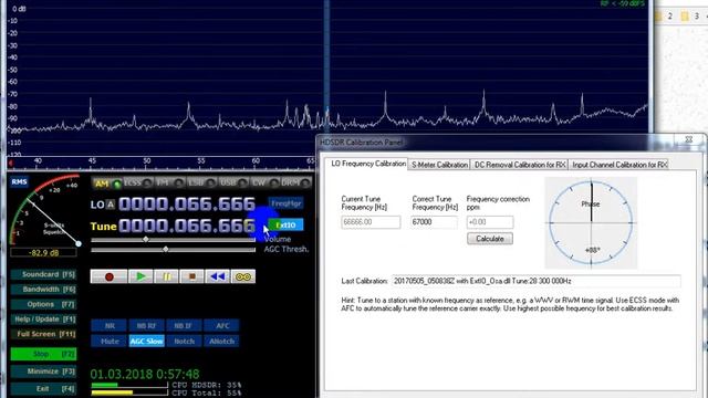OSA103 Mini rx 66.66 kHz frequency reference distance 500 km