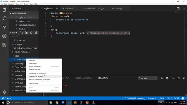 3 Webpack DongGoi SASS URL