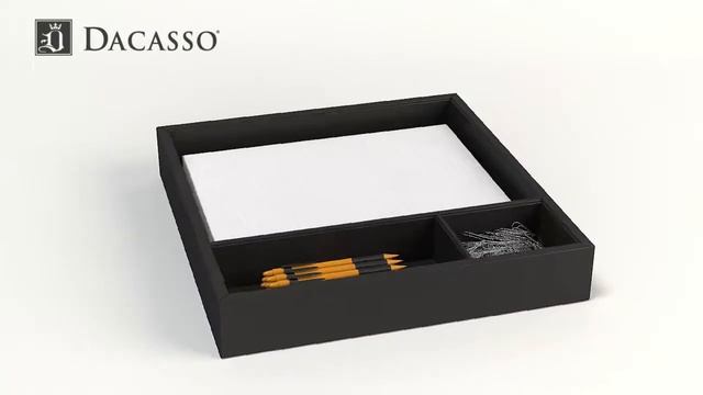 Leather Conference Room Organizer Tray