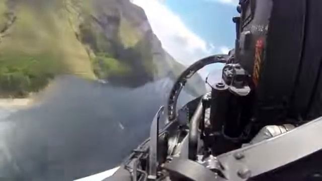 RAF Eurofighter typhoon Mach Loop inside cockpit view