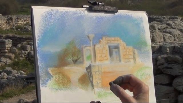 Как рисовать пастелью. Пейзаж пастелью.